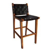 SM-CH-02-BAR-CHAIR-WITH-LEATHER-(BLACK),-41X35X66CM