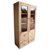 SMGRNW-04,-cabinet-6-drawers-and-shelves-with-doors,-100X40X185CM